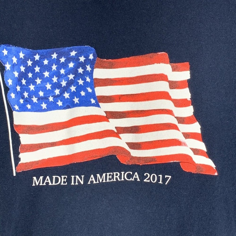 Made in the USA Tag T-Shirt Men's L Black Tee American Flag Made In America 2017 - Picture 3 of 7